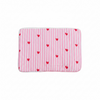 Sweetheart Quilted Laptop Sleeve | Pink Heart Cotton Laptop Case | Handmade Laptop Cover 15 Inch