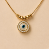Evil Eye Protection Necklace – Crystal Gold Edition 🧿