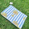 Coastal Palm Quilted Laptop Sleeve | Handmade Cotton Laptop Case | 15 Inch Laptop Cover