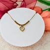 Golden Heart Charm Necklace