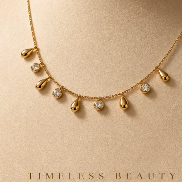 Golden Dew Drop Necklace ✨