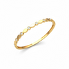 Celeste Pearl Heart Bangle