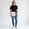 Blush Bloom Quilted Laptop Sleeve | Handmade Floral Cotton Laptop Case | 15 Inch Laptop Cover