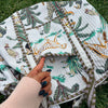 Handmade Quilted Indian Block Print Duffel Bag | Cotton Weekender Travel Bag | Safari Print