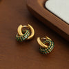 Aurora Interchangeable Crystal Huggie Earrings