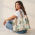 Safari Luxe Handmade Quilted Tote Bag | Large Cotton Shopper Bag | Indian Block Print