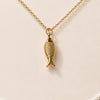 Marina Gold Fish Necklace – Minimal Ocean Charm