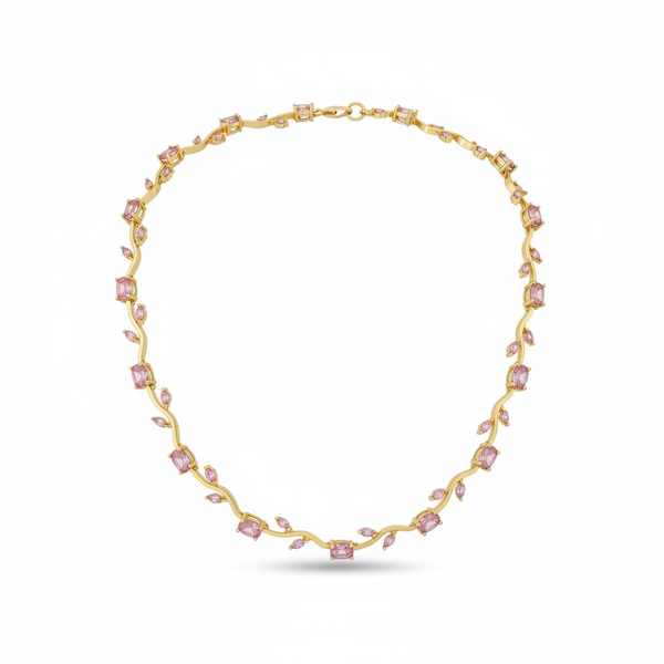 Golden Tulip Vine Necklace