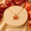Golden Butterfly Charm Pendant