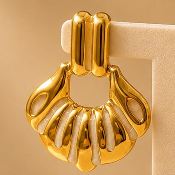 Aurielle Shell Statement Earrings ✨