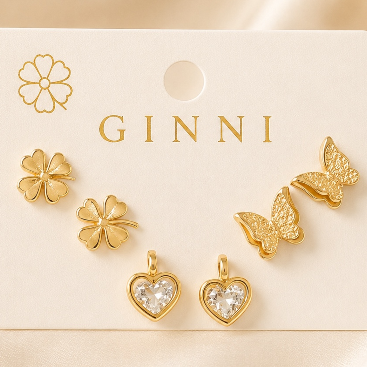 Golden Charm Trio Set ✨