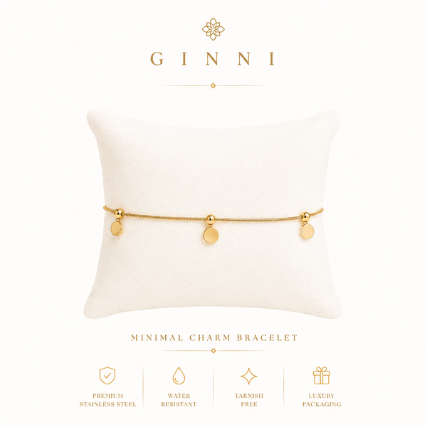 Gold Charm Chain Bracelet – Waterproof & Tarnish-Free