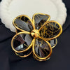 Golden Bloom Claw Clip