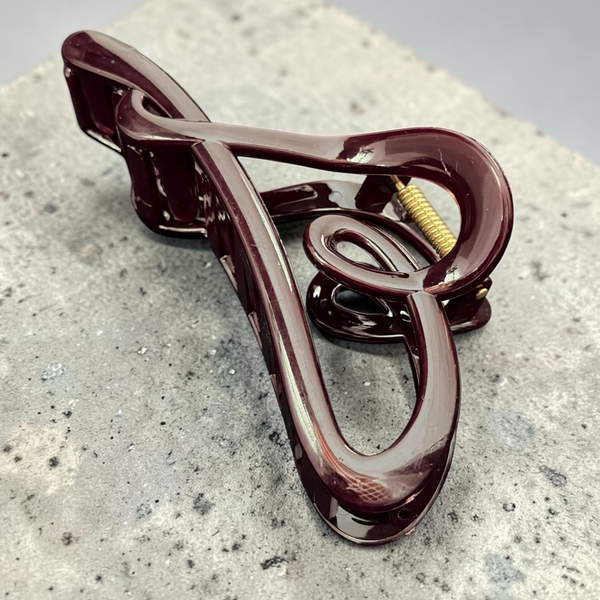 Ginni Mocha Luxe Hair Claw| Elegant Hair Accessories Australia
