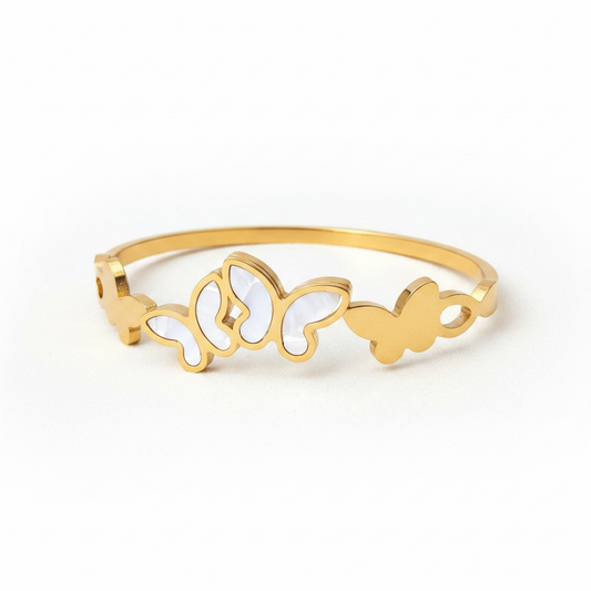 Flutter Pearl Butterfly Bangle