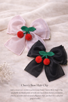 Cherry Luxe Bow Clip 🍒| Elegant Hair Accessories Australia