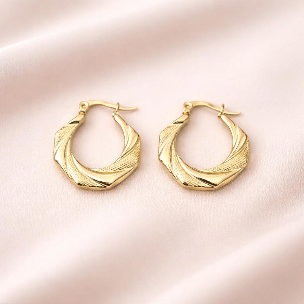 Ginni Twist Hoop Earrings