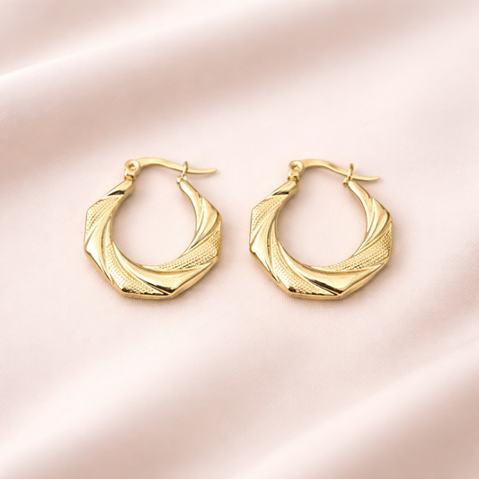 Ginni Twist Hoop Earrings