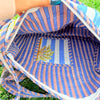 Coastal Palm Handmade Quilted Duffel Bag | Cotton Weekender Travel Bag | Indian Block Print