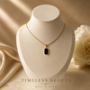 Gold Minimal Rectangle Pendant Necklace | Waterproof Everyday Jewellery Australia