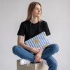 Coastal Palm Quilted Laptop Sleeve | Handmade Cotton Laptop Case | 15 Inch Laptop Cover