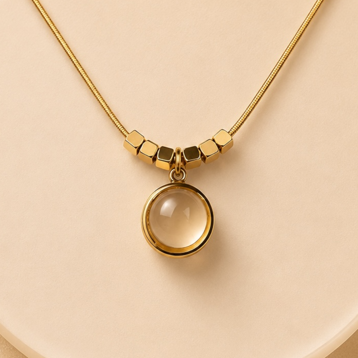 Golden Mist Pendant Necklace ✨