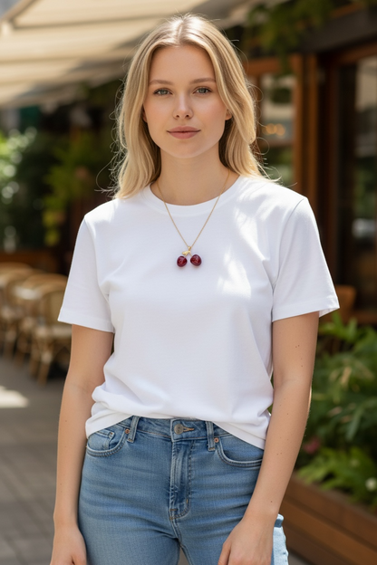 🍒 Cherry Pendant Necklace | Trendy Gold Jewellery Australia