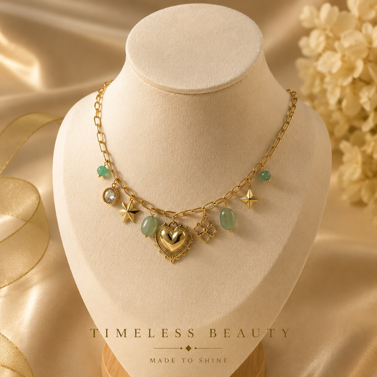 Celestial Charm Necklace ✨💚