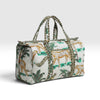 Handmade Quilted Indian Block Print Duffel Bag | Cotton Weekender Travel Bag | Safari Print