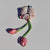 Floral Organza Tulip Scrunchie | Handmade Printed Hair Accessory