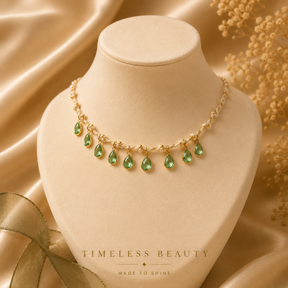 Emerald Rain Drop Necklace 💚✨