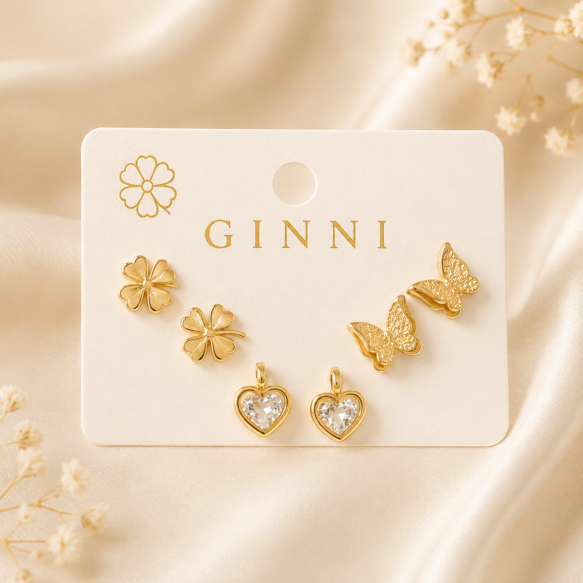 Golden Charm Trio Set ✨