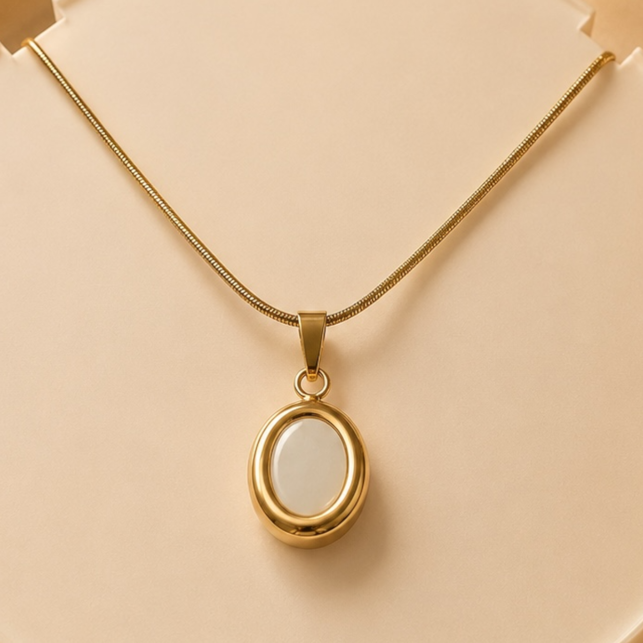 Luna Pearl Drop Necklace – Minimal Gold Pendant