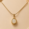 Luna Pearl Drop Necklace – Minimal Gold Pendant
