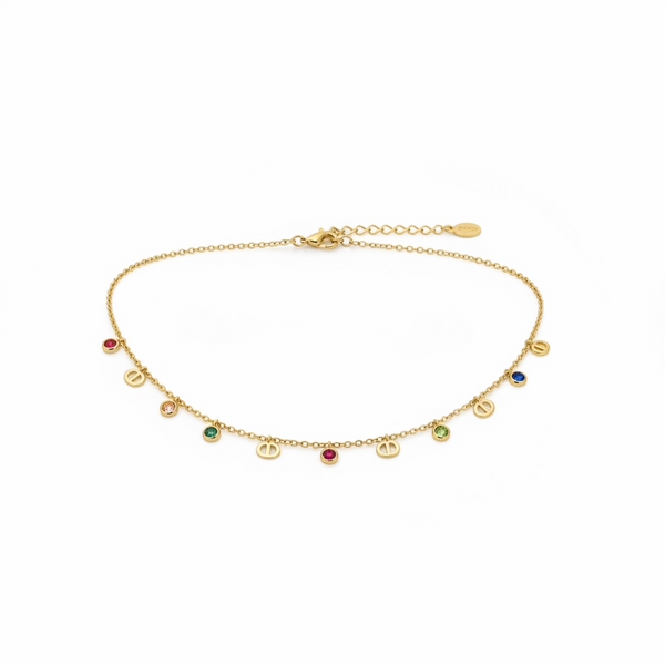 Aurora Crystal Charm Necklace