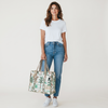 Safari Luxe Handmade Quilted Tote Bag | Large Cotton Shopper Bag | Indian Block Print