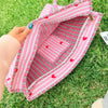 Sweetheart Handmade Quilted Tote Bag | Pink Heart Cotton Shopper Bag | Everyday Tote