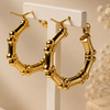 Luxe Bamboo Hoop Earrings ✨