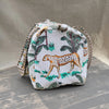 Handmade Quilted Indian Block Print Duffel Bag | Cotton Weekender Travel Bag | Safari Print