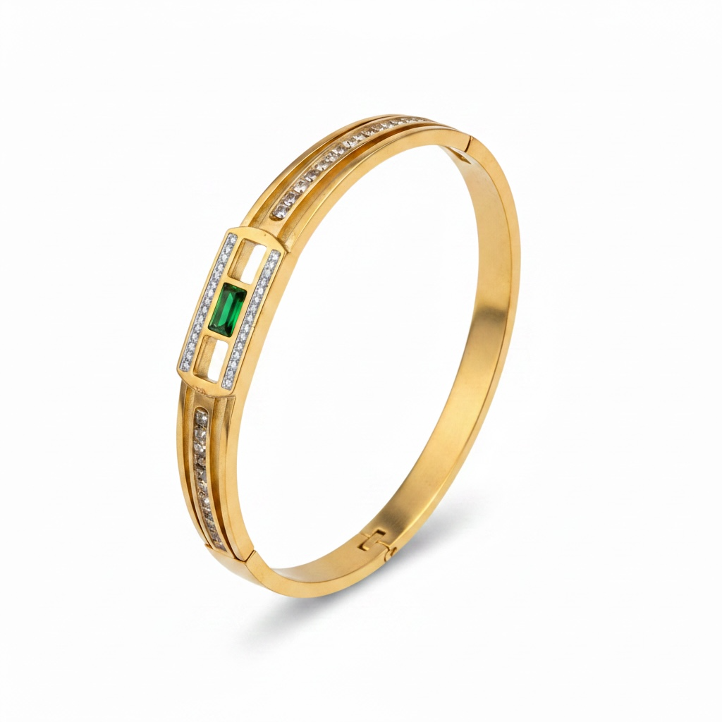 Emerald Radiance Bangle