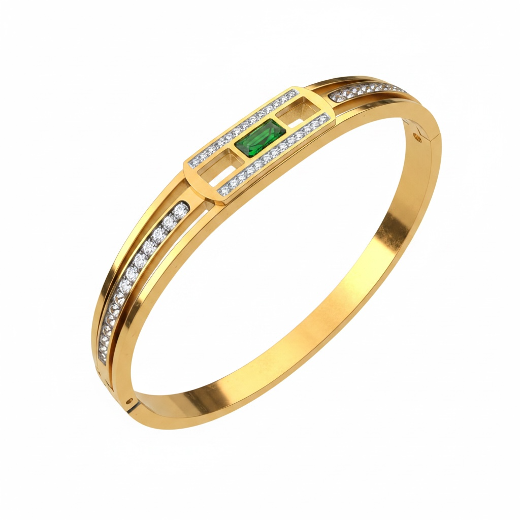 Emerald Radiance Bangle
