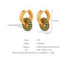 Aurora Interchangeable Crystal Huggie Earrings