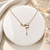 Celeste Butterfly Necklace – Gold Crystal Pendant