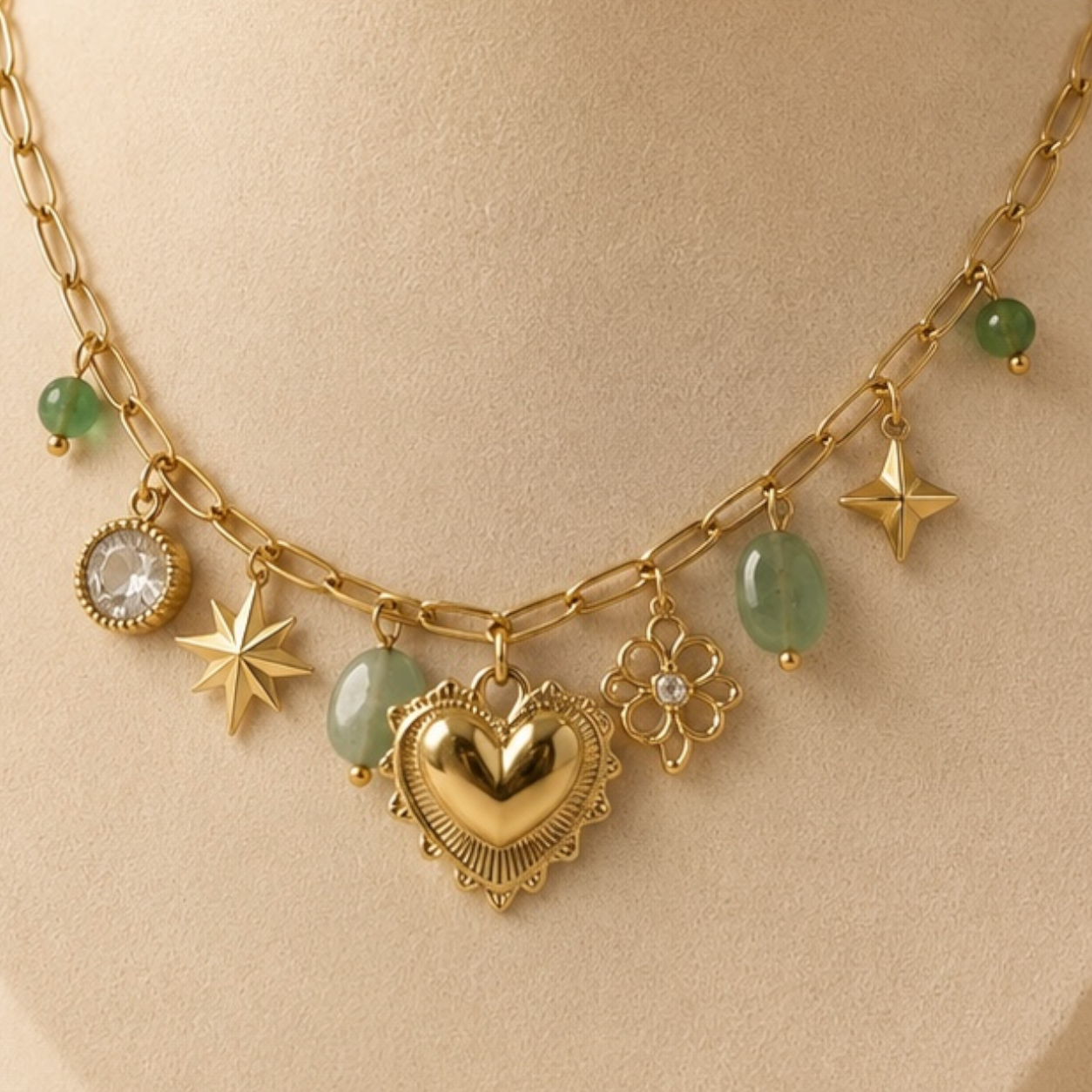 Celestial Charm Necklace ✨💚