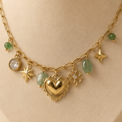 Celestial Charm Necklace ✨💚