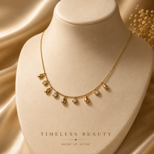Golden Dew Drop Necklace ✨