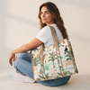 Safari Luxe Handmade Quilted Tote Bag | Large Cotton Shopper Bag | Indian Block Print