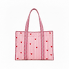 Sweetheart Handmade Quilted Tote Bag | Pink Heart Cotton Shopper Bag | Everyday Tote