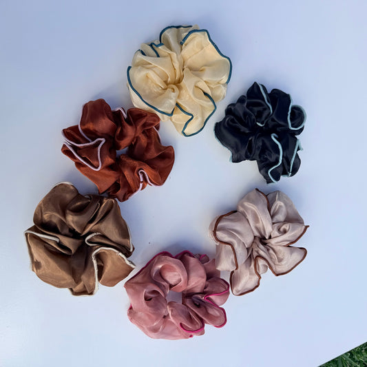 Organza Cloud Scrunchie | Handmade Statement Hair Accessory