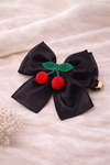 Cherry Luxe Bow Clip 🍒| Elegant Hair Accessories Australia